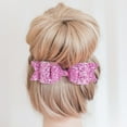 thumbnail image 3 of Yoyauz Girl's Shining Bowknot Spring Hair Clip Glitter Bow Barrette Hair Accessory Black, 3 of 8