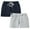 2 Pack(Navy blue + Light gray), variant on Toddler Baby Boys Summer Casual Shorts Solid Sport Shorts Kids Cotton Athletic Pants 1-5T