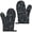 Black-1, variant on Halloween Full Print Oven Mitts Two Pack Polyester Cotton Cooking Mitts For Microwave And BBQ