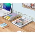 thumbnail image 3 of Letter Tray, Stackable, Copper, 2 Pieces Gold, 3 of 5