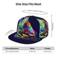 thumbnail image 6 of Gaeub Howling Wolf Flat Bill Snapback Hats Baseball Caps with Adjustable for Running Workouts and Outdoor Activities, 6 of 9