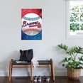 thumbnail image 3 of MLB Atlanta Braves - Logo 13 Canvas Wall Poster, 22.375" x 34", 3 of 4