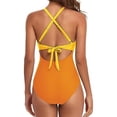 thumbnail image 5 of WOLLED One Piece Swimwear for Women,Super Pretty Halter 1 Piece Swimsuit for Summer Beach Party, 5 of 7