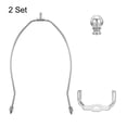 thumbnail image 4 of Uxcell 10 inch Lamp Harp Kit with Finial Lamp Shade Holder Chrome, 2 Set, 4 of 6