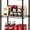 Black 3 Tier 11.6"dx17.6"wx30"h, variant on HarmonyStrings Shelves Kitchen Storage Shelf Wire Shelving Unit Metal Shelf Adjustable Organizers Storage Shelving for Office Pantry-Black 2 Tier 11.6"dx17.6"wx12"h