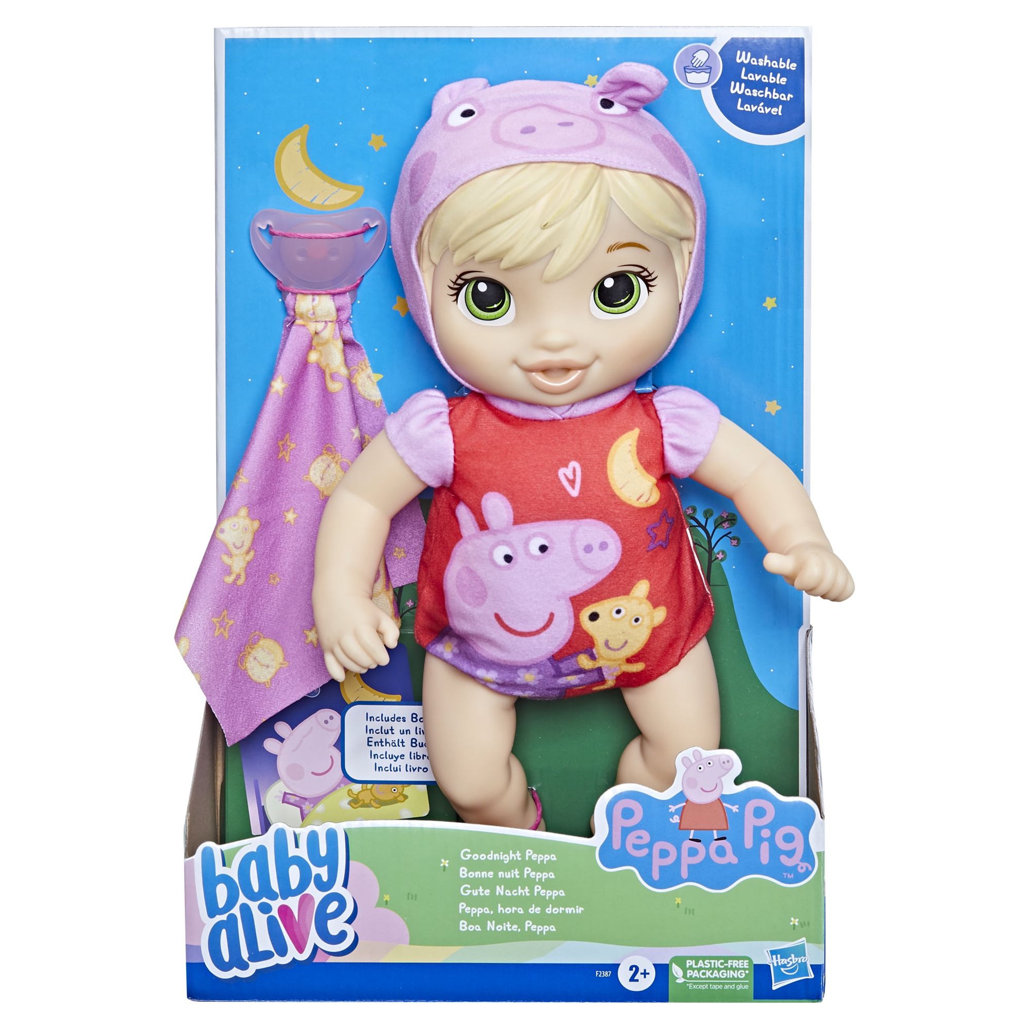 Baby Alive Goodnight Peppa Doll, Peppa Pig Toy, Blonde Hair, Only At Walmart - image 5 of 6