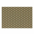 thumbnail image 1 of Ikat Cutting Board, Geometric Pattern with Indonesian Rhombus Shapes Image Vibrant Color Palette, Decorative Tempered Glass Cutting and Serving Board, Small Size, Orange Yellow Indigo, by Ambesonne, 1 of 1