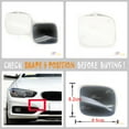 thumbnail image 4 of Trimla Front Tow Cover for 15-18 BMW1 Sedan F20LCI Wagon F21LCI 116i 118i 120i 125i 125d Hatchback 2015 2016 2017 2018 bumper Hook Eye Cap 51117387170 black, 4 of 5