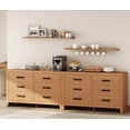 thumbnail image 4 of WAMPAT 106" Farmhouse Dresser with 12 Drawers, Extra Wide Wood Chest of Drawers Storage Cabinet for Bedroom, Living Room, Hallway, 4 of 8