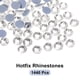 thumbnail image 3 of Uxcell Strass Hotfix de cristal plano para manualidades, ropa, decoración DIY, blanco, 1.6mm, 3 of 5