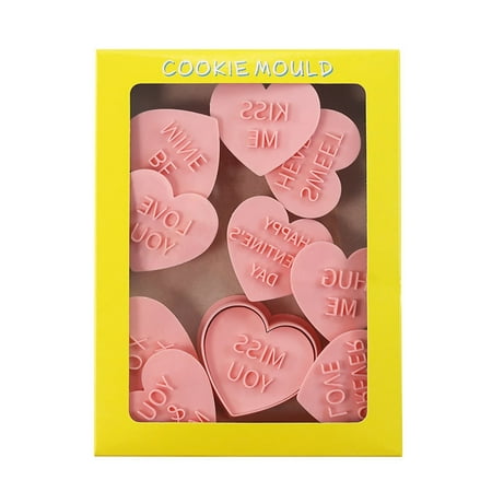 

FORHDW Cookie Baking Mould Dough Press Mold Cookie Stamper Tool for Valentines Day