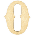 thumbnail image 1 of Krafty Supply 4" Tall MDF Letter 0 |1/4" Thick | Western Railroad | Wooden Letters | Craft Alphabet, 1 of 5