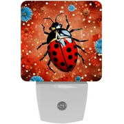 Seven-star ladybug LED Square Night Lights - Bright, Energy-Efficient Luminaires for Tranquil Nights - Set of 2, 200 Characters