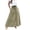 Green, variant on Women's Maxi A-Line Skirt Button Front Elegant Flowy Casual Skirts High Waist Trendy Business Office Skirt with Pockets
