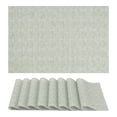 thumbnail image 1 of Farmhouse Placemats Set of 8 Plastic Placemats for Dining Table Decor Indoor Washable Kitchen Table Mat with Pattern Green 17.7*11.8inch, 1 of 6