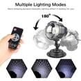 thumbnail image 5 of Snow Projector Outdoor Christmas Projector Lights with Remote Control and Timer IP65 Waterproof LED Snowflake Projector for Xmas Garden Holiday House Show Home Party Wedding Decorations, 5 of 5