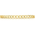 thumbnail image 4 of Floreo 10k Yellow Gold 5.3mm Hollow Cuban Curb Link Chain Necklace - 16 inch, 4 of 6