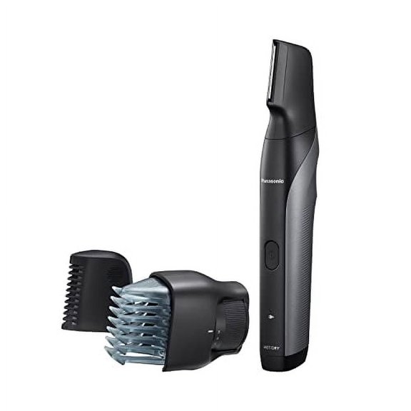 Panasonic Body Groomer for Men, Wet/Dry Cordless Electric Body Hair Trimmer, 2 Comb Attachments