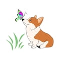 thumbnail image 2 of CafePress - Corgi With Butterfly Long Sleeve T Shirt - Long Sleeve Infant T-Shirt, 2 of 2