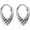 Silver-1, variant on 2Pcs Stainless Steel Nose Rings Hoops for Women Drop Septum Rings Hoop Cartilage Clicker Earrings