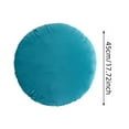 thumbnail image 2 of Round Pillow Covers, Velvet Throw Pillow Sham Case, 17.7" Diameter Circle Circular Decorative Soft Warm Pillowcase, Removable Slipcover Cushion for Home Floor Decoration, 2 of 4