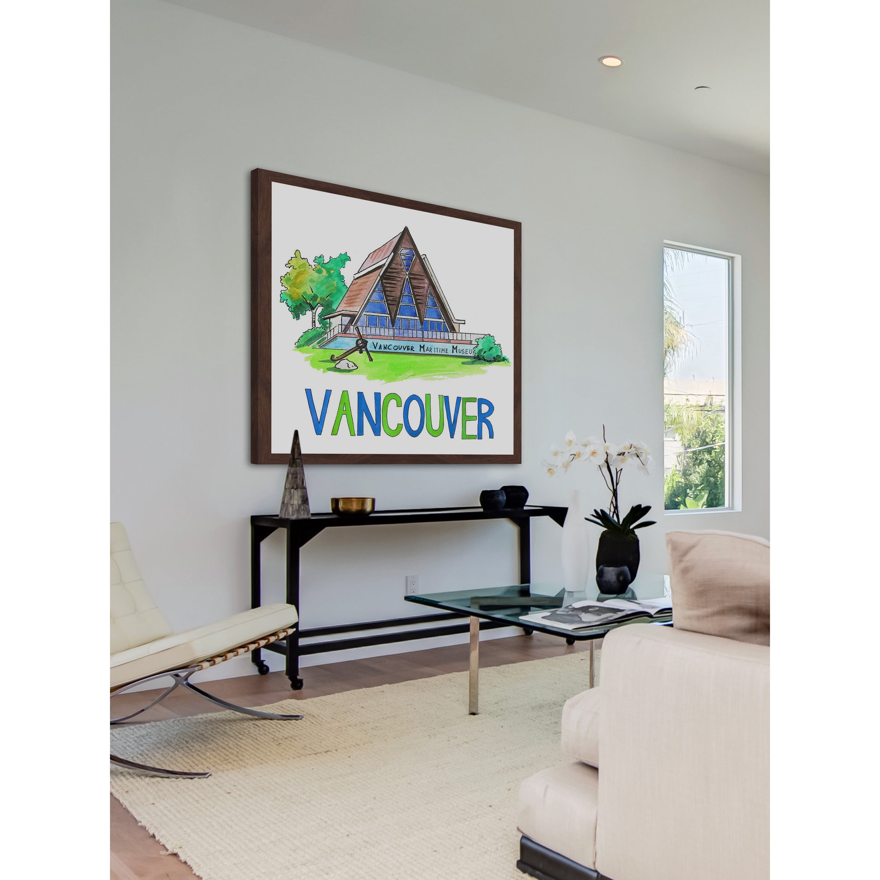 "Vancouver Maritime Museum" Framed Painting Print