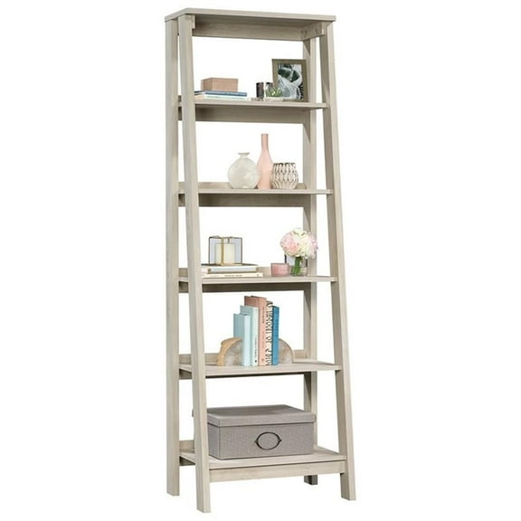 Pemberly Row 5 Shelf Bookcase in Chalked Chestnut