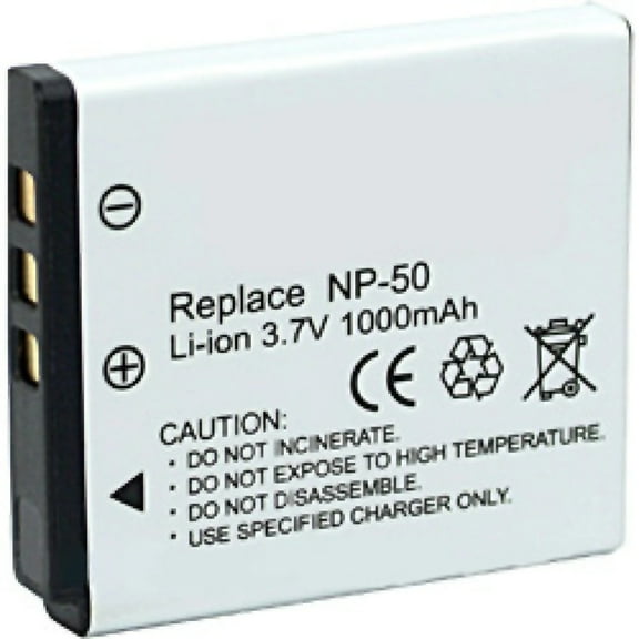 Batteries N Accessories BNA-WB-FNP50 Digital Camera Battery - li-ion, 3.7V, 1100 mAh, Ultra High Capacity - Replacement for Fujifilm NP-50 Battery