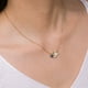 thumbnail image 4 of HomeKingdee Asymmetric Natural Color Abalone Alloy Necklace for Women and Girls - Fashion Trend Jewelry for Various Occasions, 4 of 5