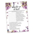 thumbnail image 2 of Inkdotpot Bridal Wedding ShowerGameBachelorette Party ActivityGameCards 50-PackFloralWhy Do We Do That, 2 of 7