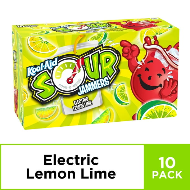 Koolaid Jammers Sour Lemon Lime, 10 ct Box