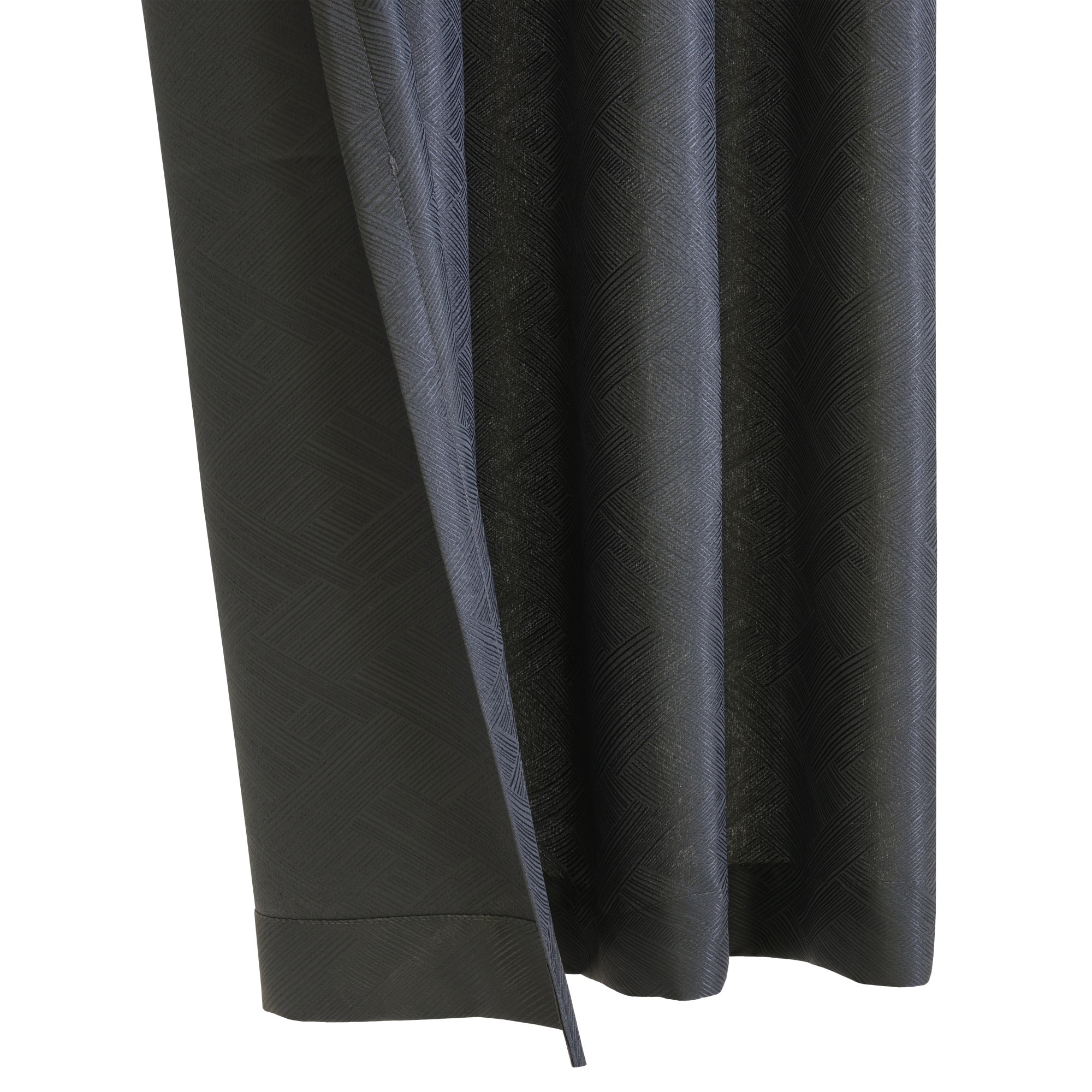 Loft Living Amora Light Filtering Grommet Indoor Curtain 52 x 108 in Charcoal
