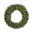 thumbnail image 1 of Vickerman Pre-Lit Grand Teton Artificial Christmas Wreath - 36-Inch, Clear Lights, 1 of 2