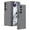 Gray, variant on Dteck Case for Samsung Galaxy Z Fold 6,Luxury Leather Case Plating PC Built-in Front Screen Protector Cover for Galaxy Z Fold 6 5G,Black