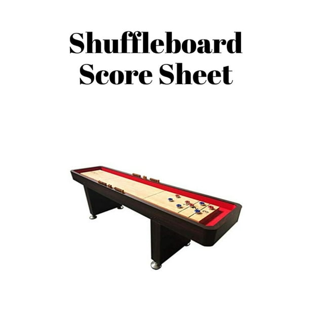Shuffleboard Score Sheet League Record Notes Board Keeper Rules Paperback Com Shuffleboard Score Sheet, Outdoor Shuffleboard Score Keeper