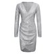 thumbnail image 5 of Vestido ajustado de manga larga con cuello en V y lentejuelas sexy para mujer: vestido de fiesta elegante y ajustado, tejido de poliéster, elástico y transpirable, 5 of 6