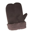 thumbnail image 3 of Women's Fleece Lined Thermal Mittens, Thickened Cold Proof Winter Gloves for Outdoor, Warm Winter Mittens for Daily Travel and Commuting - Coffee, 3 of 4
