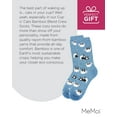 thumbnail image 7 of MeMoi Cup o' Cats Bamboo Blend Crew Socks - Womens - Female, 9-11, Denim Heather, 7 of 7