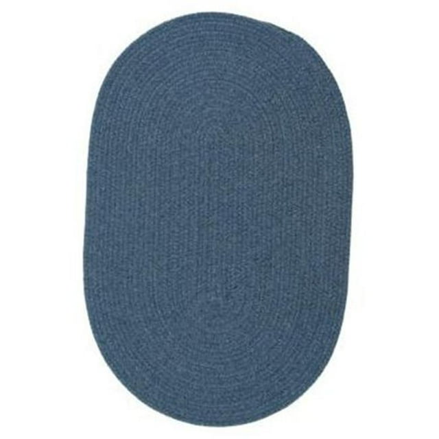 Wool Solids WL01R036X036 Wool Solids - Tapis Rond Bleu Fédéral de 3 Pi