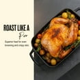 thumbnail image 2 of Alva Nori Enameled Cast Iron Roasting Pan 12x8" - Oven Safe and Made without Harmful Chemicals - Induction and All Stovetop Compatible with Even Heat Distribution, 2 of 11