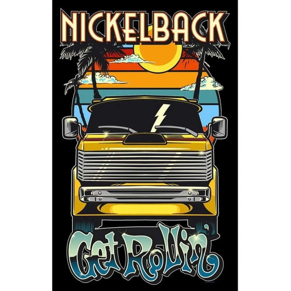 Nickelback Get Rollin' Textile Poster