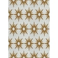 thumbnail image 1 of Ahgly Company Indoor Rectangle Patterned Dark Gold Brown Area Rugs, 5' x 8', 1 of 6