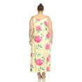 thumbnail image 3 of White Mark Women's Plus Size Floral Sleeveless Side Slit Maxi Dress, 3 of 6
