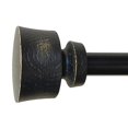thumbnail image 2 of Stockton 26-48 Inch Adjustable Curtain Rod Set, 5/8 Inch Diameter in Distressed Black, 2 of 4