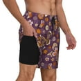 thumbnail image 3 of Fotbe Buffalo Plaid and Butterflys Men’s Swim Trunks Quick Dry Swim Shorts Board Shorts with Mesh Lining-Medium, 3 of 9