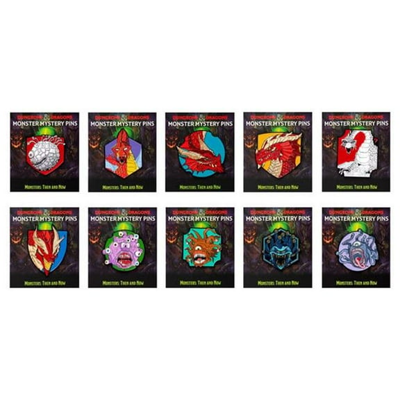 Sirius Dice SDZ200406 Dungeons & Dragons - Monster Mystery Pins - Pack of 20