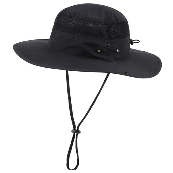 Connectyle Sombrero de Sol de ala Ancha para Hombres Sombrero Boonie de Vaquero Transpirable UPF 50+ Sombrero de protección Solar para Pesca Senderismo