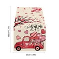 thumbnail image 4 of Cheapark Colorful Valentine’s Day Table Runner - 4 Sizes Available, Restaurant/Living Room Tabletop Decor, Elevates Wedding Anniversary Party Ambience with Rich Tones, 4 of 6
