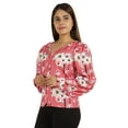 thumbnail image 3 of Moomaya Printed Tops For Women Button Down Full Sleeve Casual Shirt Blouse, 3 of 9