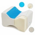 thumbnail image 4 of Orthopedic Cooling Gel & Memory Foam Knee Pillow - Ergonomic Leg Support Wedge, Lumbar & Spine Alignment for Side Sleepers & Pain Relief - Washable Soft Cover, 4 of 7